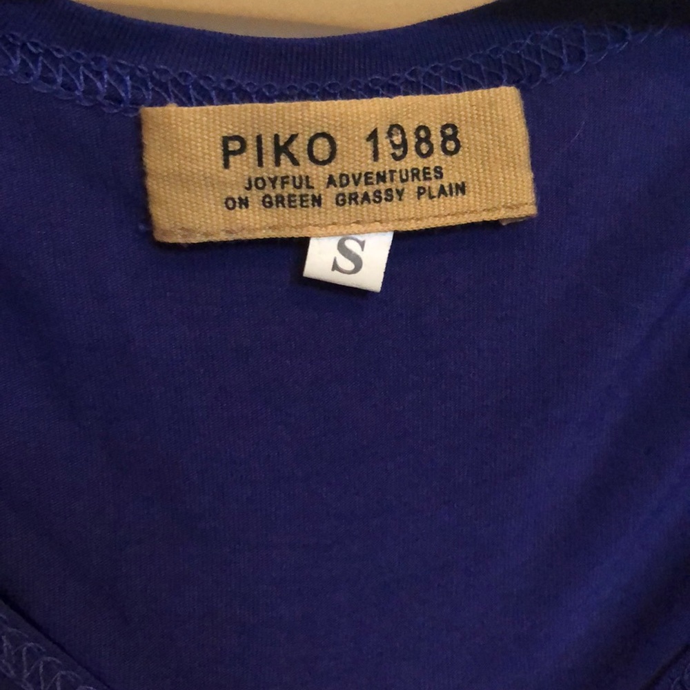 Purple long sleeve Piko shirt